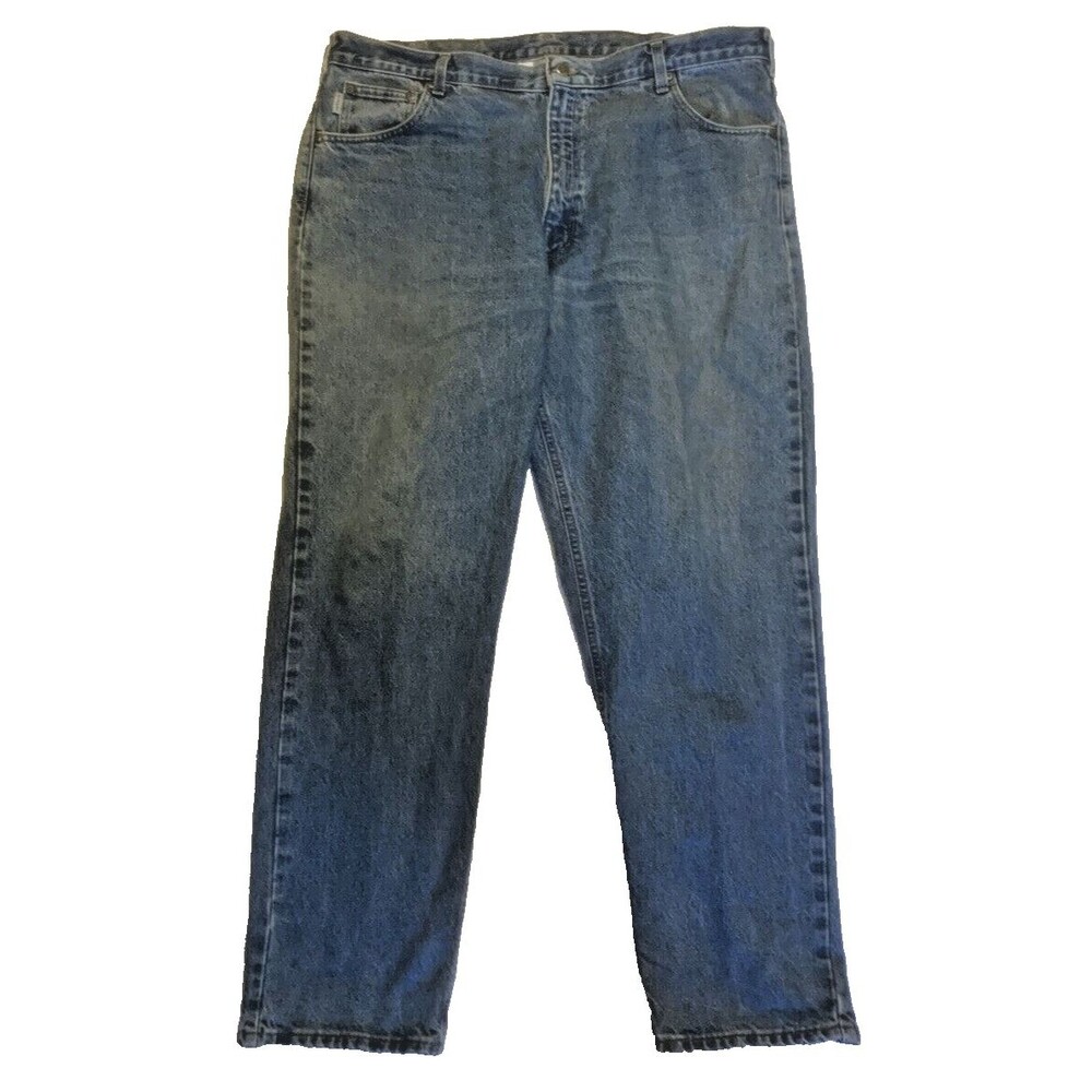 Carhartt Jeans Mens 42x32 Relaxed Fit Blue Denim B17 Workwear Outdoor